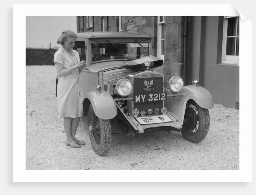 Bianchi saloon of Kitty Brunell at the B&HMC Brighton Motor Rally, 1930 by Bill Brunell