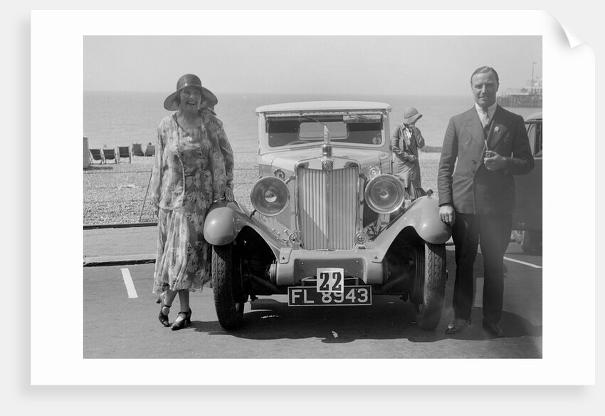 MG 18/80 of Mrs R Gough at the B&HMC Brighton Motor Rally, 1930 by Bill Brunell