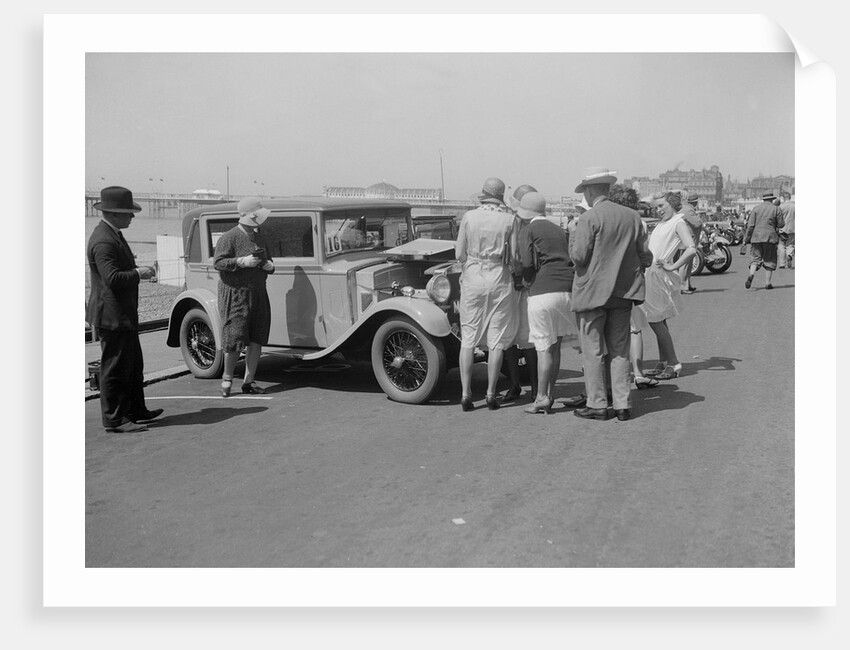 Bianchi saloon of Kitty Brunell at the B&HMC Brighton Motor Rally, Brighton, Sussex, 1930 by Bill Brunell