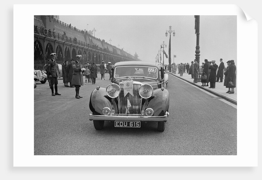 Jaguar SS of Elsie Wisdom at the RAC Rally, Brighton, Sussex, 1939 by Bill Brunell