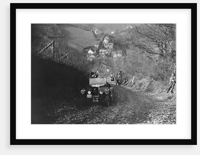 Singer Junior of RW Everard competing in the MCC Lands End Trial, Beggars Roost, Devon, 1929 by Bill Brunell
