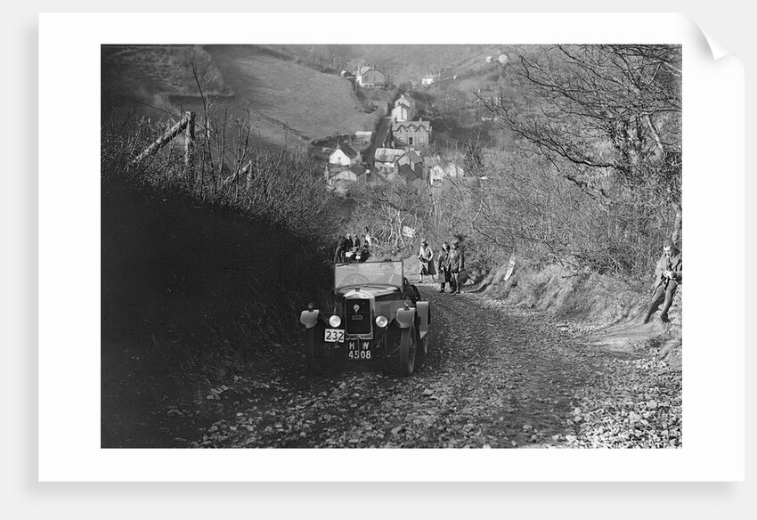 Singer Junior of RW Everard competing in the MCC Lands End Trial, Beggars Roost, Devon, 1929 by Bill Brunell