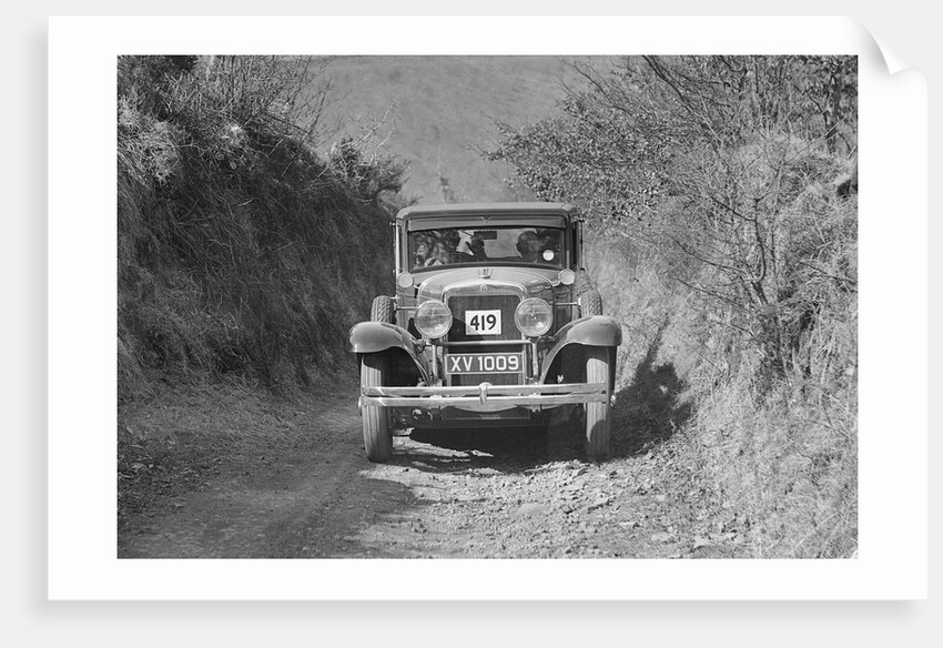 Gardner of HH Vaughan-Knight competing in the MCC Lands End Trial, Beggars Roost, Devon, 1929 by Bill Brunell