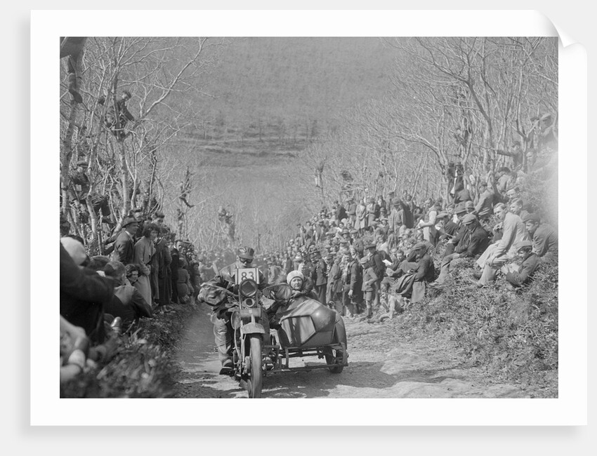 Harley-Davidson of RW Praill, MCC Lands End Trial, Hustyn Hill, Wadebridge, Cornwall, 1933 by Bill Brunell