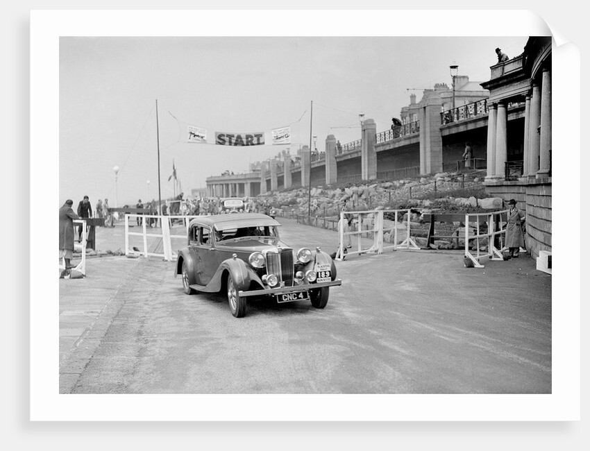 MG SA of GB Hall competing in the Blackpool Rally, 1936 by Bill Brunell