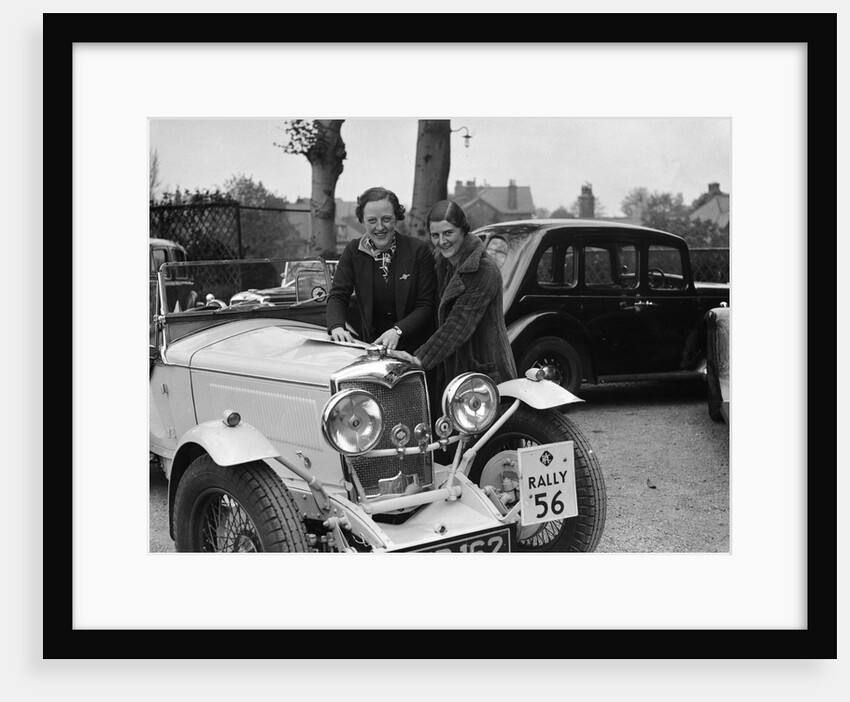 Riley Sprite of Kay Hague at the RAC Rally, 1938 by Bill Brunell