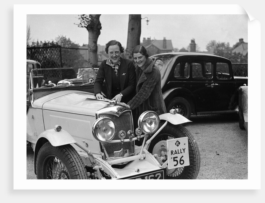 Riley Sprite of Kay Hague at the RAC Rally, 1938 by Bill Brunell