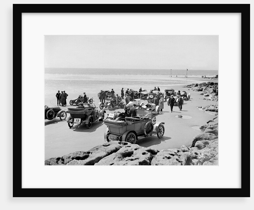 Cars at Porthcawl Speed Trials, Wales, early 1920s by Bill Brunell