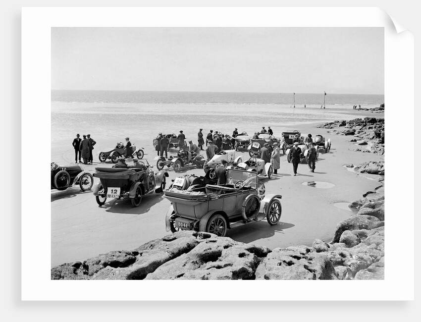 Cars at Porthcawl Speed Trials, Wales, early 1920s by Bill Brunell