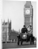 1903 De Dion on the London to Brighton Run with Big Ben behind by Anonymous