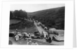 Crowded road at Dartmeet, Devon, c1951 by Unknown