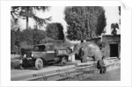1934 Bedford 30cwt WS truck with an elephant at Bristol Zoo, (c1934?) by Unknown