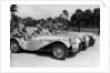 1937 Jaguar SS100 2 1/2 litre team on Welsh rally, 1937 by Unknown