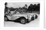 1937 Jaguar SS100 2 1/2 litre team on Welsh rally, 1937 by Unknown
