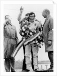 Jackie Stewart, celebrating victory at The Dutch Grand Prix, Zandvoort, 1968 by Unknown