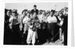 Stirling Moss, winner of the British Grand Prix, Aintree, 1955 by Unknown