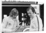 James Hunt with Charles Lucas, c1970 by Unknown