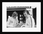James Hunt with Charles Lucas, c1970 by Unknown