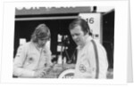 James Hunt with Charles Lucas, c1970 by Unknown