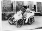 Frank Butler and daughter on a 6hp Panhard by Anonymous