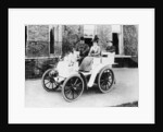 Frank Butler and daughter on a 6hp Panhard by Anonymous
