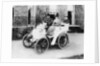 Frank Butler and daughter on a 6hp Panhard by Anonymous