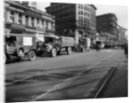 Trucks in Market Street, San Francisco, USA, c1922 by Unknown