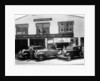 1932 Ford V8 in front of a car showroom, (c1932?) by Unknown