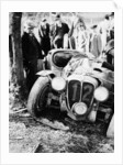 Crash of the Le Mans 24 Hours winner at Spa, Belgium, 1938 by Unknown