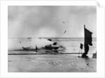 Giulio Foresti's crash at Pendine Sands by Anonymous