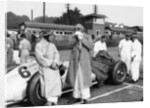 Von Brauchitsch with a 3 litre Mercedes Benz at the Donington Grand Prix, 1938 by Unknown