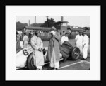 Von Brauchitsch with a 3 litre Mercedes Benz at the Donington Grand Prix, 1938 by Unknown