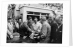 Peter Whitehead being congratulated on his victory with Peter Walker of the Le Mans 24 hours, 1951 by Unknown
