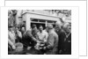 Peter Whitehead being congratulated on his victory with Peter Walker of the Le Mans 24 hours, 1951 by Unknown