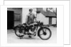 Donald Campbell outside a garage at Headley Grove, Surrey, 1938 by Unknown