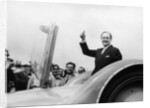 Donald Campbell with the Bluebird CN7 at the Goodwood trials, July 1960 by Unknown