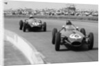 Graham Hill and Jack Brabham racing in the XI British Grand Prix, Silverstone, July 1958 by Unknown