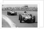 Graham Hill and Jack Brabham racing in the XI British Grand Prix, Silverstone, July 1958 by Unknown