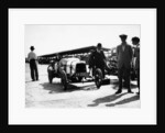 Malcolm Campbell and a Talbot car in the Paddock at Brooklands, Surrey, June 1923 by Unknown