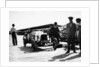 Malcolm Campbell and a Talbot car in the Paddock at Brooklands, Surrey, June 1923 by Unknown