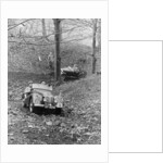 Peter Collins taking part in a hill climb, March 1949 by Unknown