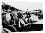 Jack Barclay in a Vauxhall TT car at Brooklands, Surrey by Unknown