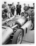 Alberto Ascari at the wheel of the new Lancia Grand Prix car, 1955 by Unknown