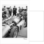 Alberto Ascari at the wheel of the new Lancia Grand Prix car, 1955 by Unknown