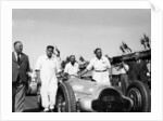 Alfred Neubauer with Mercedes car at the Start of the Italian Grand Prix, Monza, 1938 by Unknown