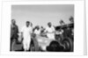 Alfred Neubauer with Mercedes car at the Start of the Italian Grand Prix, Monza, 1938 by Unknown