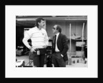 Gordon Murray (on the left) with Jackie Stewart, July 1984 by Unknown