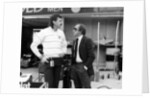 Gordon Murray (on the left) with Jackie Stewart, July 1984 by Unknown