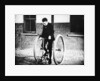 Johnny Dunlop riding his tricycle with rubber tyres, 1888 by Unknown