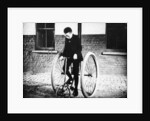 Johnny Dunlop riding his tricycle with rubber tyres, 1888 by Unknown